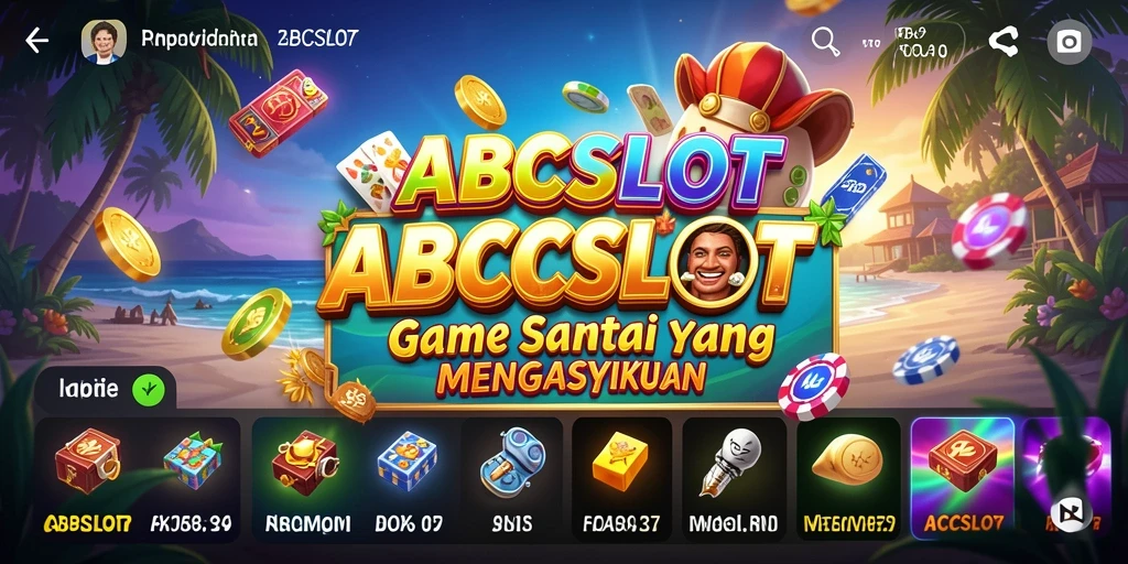 Tampilan menarik dari gameplay ABCSLOT yang menyenangkan dan seru.