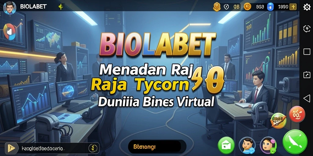 Screenshot gameplay BIOLABET menampilkan pengelolaan bisnis yang seru.