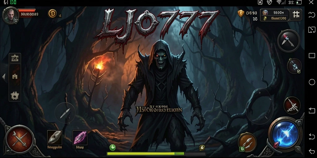 Tampilan menakutkan dalam gameplay LJO777 yang mencekam.