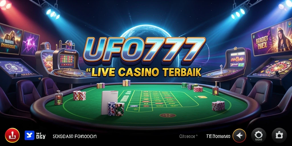 Tampilan menarik permainan Live Casino di UFO777 dengan dealer profesional.